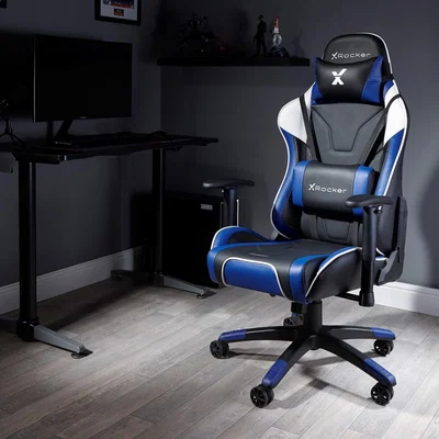Dunelm X Rocker Agility Sport Office Gaming Chair Blue