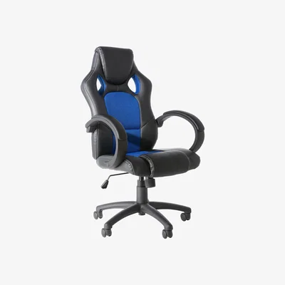 Dunelm Daytona Gaming Chair Blue and Black