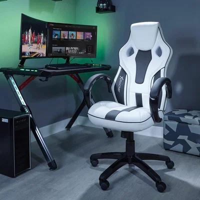 Dunelm X Rocker Maverick Office Gaming Chair White