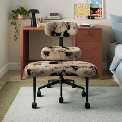 Dunelm Maisie Meditation Cow Print Office Chair