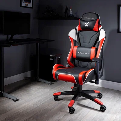 Dunelm X Rocker Agility Sport Office Gaming Chair Red