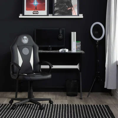 Dunelm Star Wars Stormtrooper Black Office Gaming Chair Black