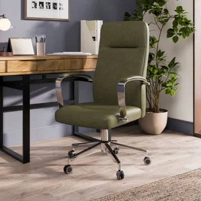 Dunelm Alderton Faux Leather Office Chair