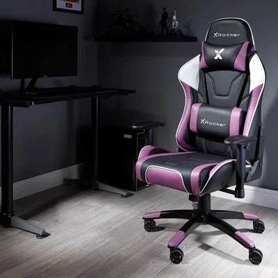 Dunelm X Rocker Agility Sport Office Gaming Chair Purple