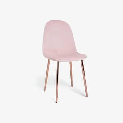 Habitat Habitat Beni Velvet Office Chair - Blush