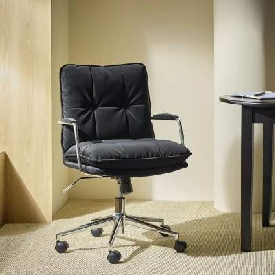 Habitat Habitat Orwell Soft PU Office Chair - Black