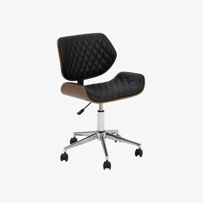 Habitat Habitat Sorel Faux Leather Office Chair - Black & Brown