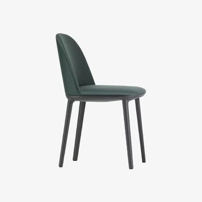 Heal's Vitra Softshell Side Chair Hunter Green - Heal's UK Furniture