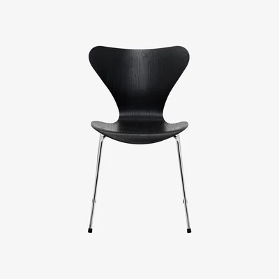 Heal's Fritz Hansen Series 7 Chair Coloured Ash Chrome Legs Nine Grey - Heal's UK Furniture