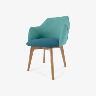 Made.com Lule Office Chair, Mineral Blue and Emerald Green