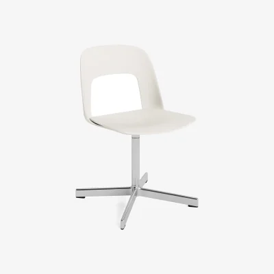 Nordic Nest HAY Layout Chair 131 chair Cream white-polished aluminium