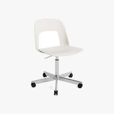 Nordic Nest HAY Layout Chair 141 chair Cream white-polished aluminium