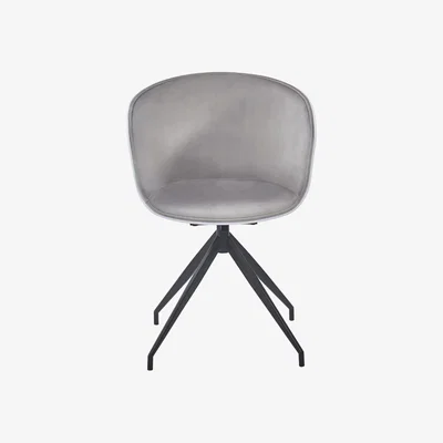 Out & Out Original Harper - Swivel Chair - Grey Velvet