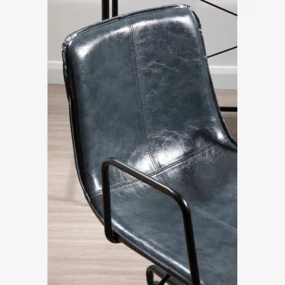 The Range Branson Grey Leather Effect Home Office Chair - Grey