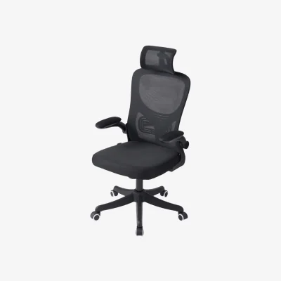 The Range Comfortable Height Adjustable Mesh Office Chair - Black