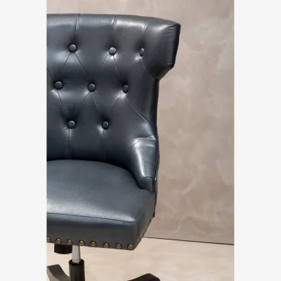 The Range Walson Black Leather Effect Home Office Chair - Black
