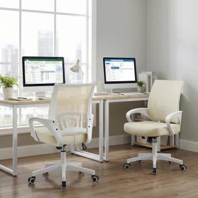 The Range Yaheetech Ergonomic Mesh Office Chair - Beige