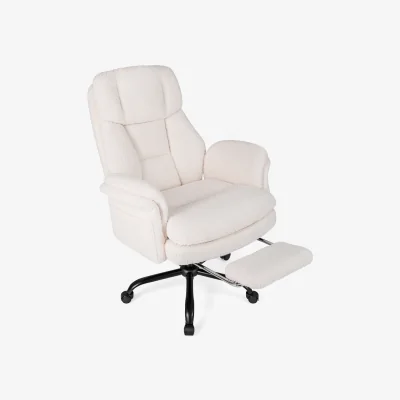 The Range Tall Executive Ergonomic Cross Legged Office Chair-White - White