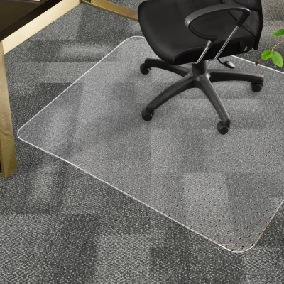 The Range 120x90CM PVC Non-Slip Office Chair Mat with Pin - Clear / 2.9kg
