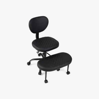 The Range Ergonomic Cross Legged Office Chair - Black