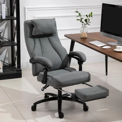 The Range Office Chair 2-Point Vibration Massage USB Power 360-Degree Swivel - Grey