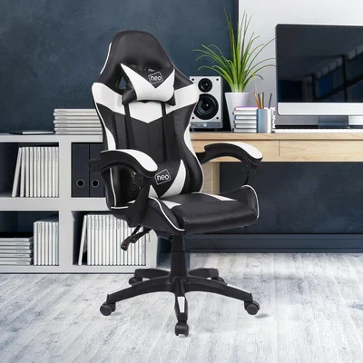 The Range Neo Sport Racing Gaming Office Chair - White