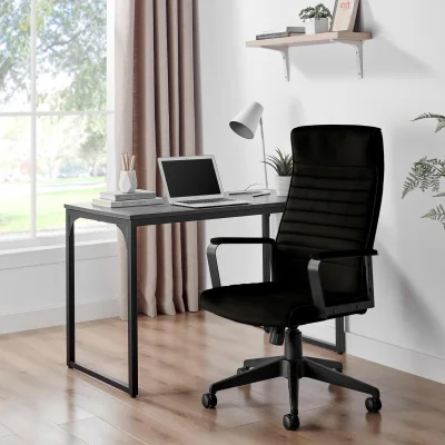 The Range Centro Brown Velvet Office Chair - Brown