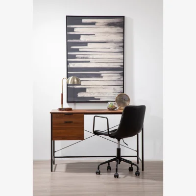 The Range Forbes Black Home Office Chair - Black