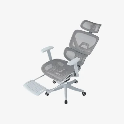 The Range Swivel Office Chair with Height Adjustment and Castors - Grey