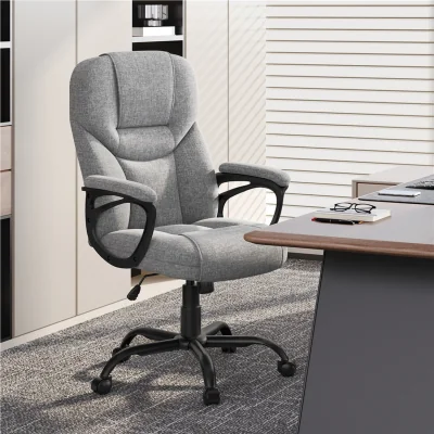 The Range Yaheetech Executive Office Chair with Ergonomic High Back - Grey