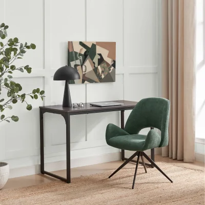 The Range Layla Fabric Swivel Office Chair - Green