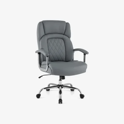 The Range Computer Desk Chair with Rocking Backrest - Grey