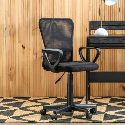 The Range Stratford Black Tapered Back Home Office Chair - Black
