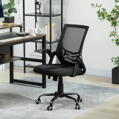The Range Vinsetto Mesh Lumbar Support Office Chair - black / SpongeNylonppMeshLinen