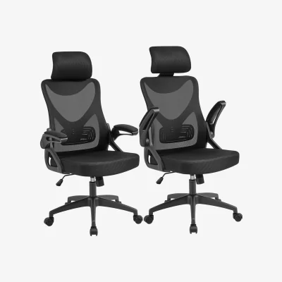 The Range Yaheetech Ergonomic High Back Office Chair - Black / 2