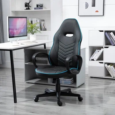 The Range Home Office High Back Chair  - Black & Blue
