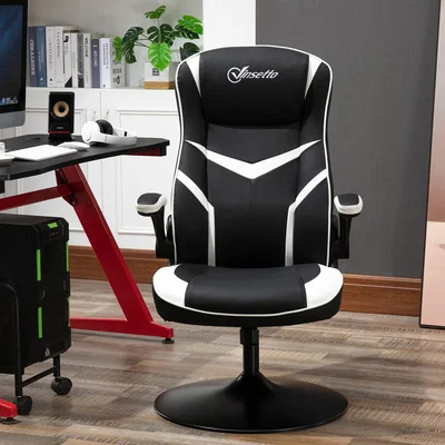 The Range High Back Computer Gaming Chair Executive Swivel Adjustable - Black, White