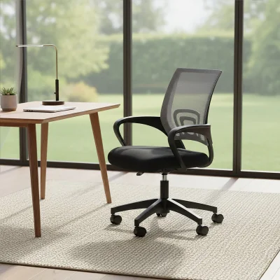 The Range Frazer Grey Mesh Home Office Chair - Grey