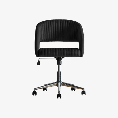 Westwing Velvet Desk Chair Murray, Adjustable Height