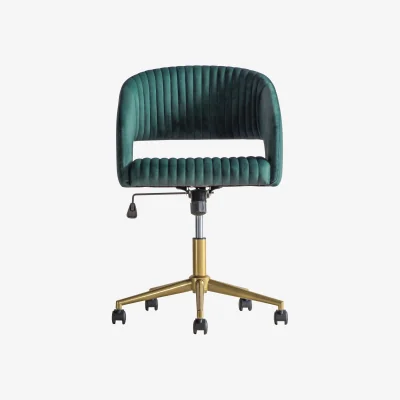 Westwing Velvet Desk Chair Murray, Height-adjustable