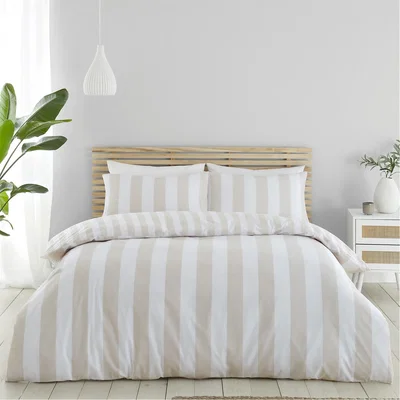 Amara Stripe Reversible Duvet Cover Set