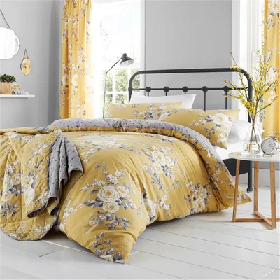 Amara Floral Reversible Duvet Cover Set
