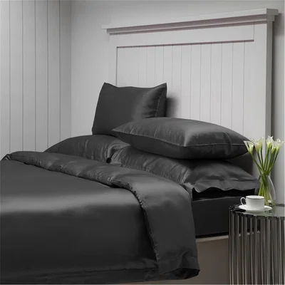Amara Pure Silk Oxford Border Duvet Cover