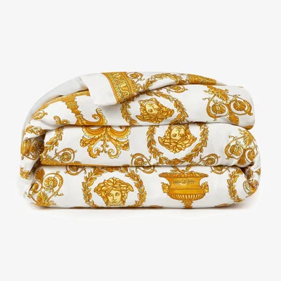 Amara Barocco Duvet Cover - White/Gold