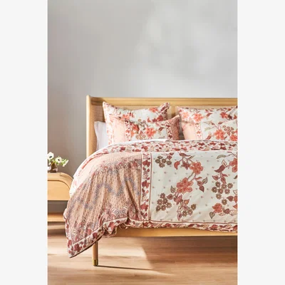 Anthropologie Teagan Organic Cotton Duvet Cover