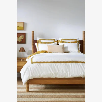 Anthropologie Coraline Sateen Duvet Cover