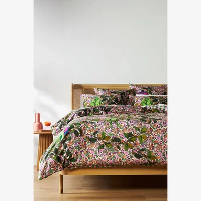 Anthropologie Maeve Lola Organic Sateen Duvet Cover