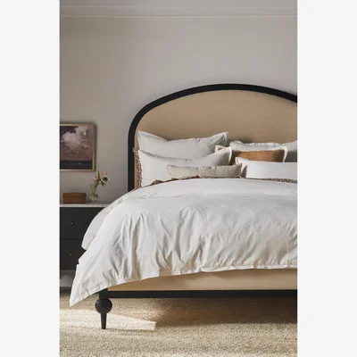 Anthropologie Taylor Organic Cotton Percale Duvet Cover