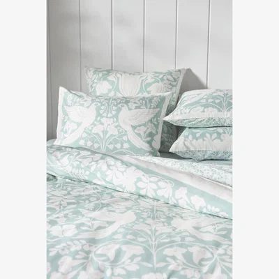 Anthropologie Kenia Cotton Floral Printed Duvet Cover