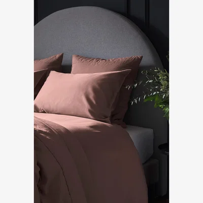 Anthropologie Bedfolk Rust Luxe Cotton Duvet Cover